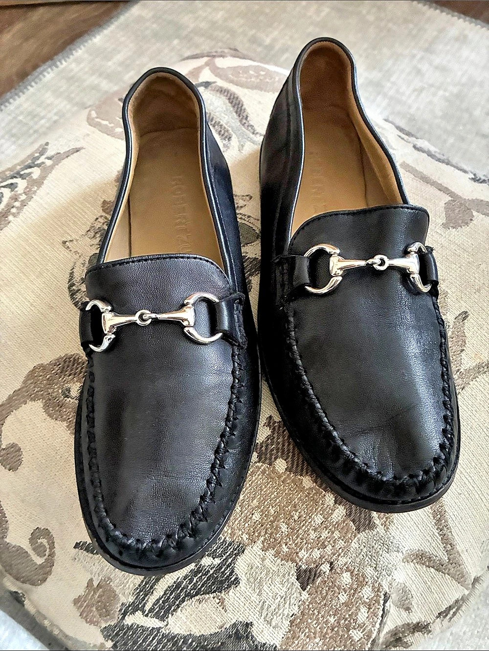 Robert Zur Perlata Driving Shoe Black US 9